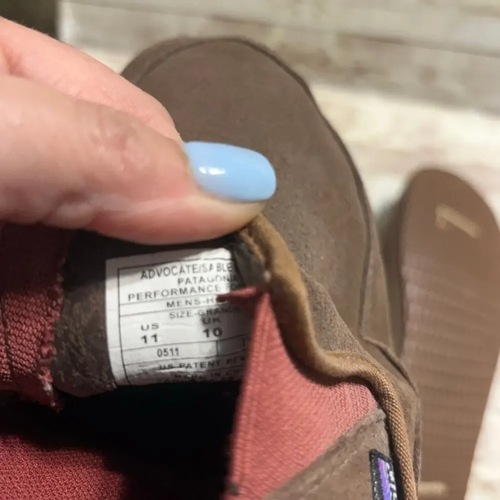 Patagonia Advocate Stitch Minimalist Slip-On Shoes Men's Size 11 Brown